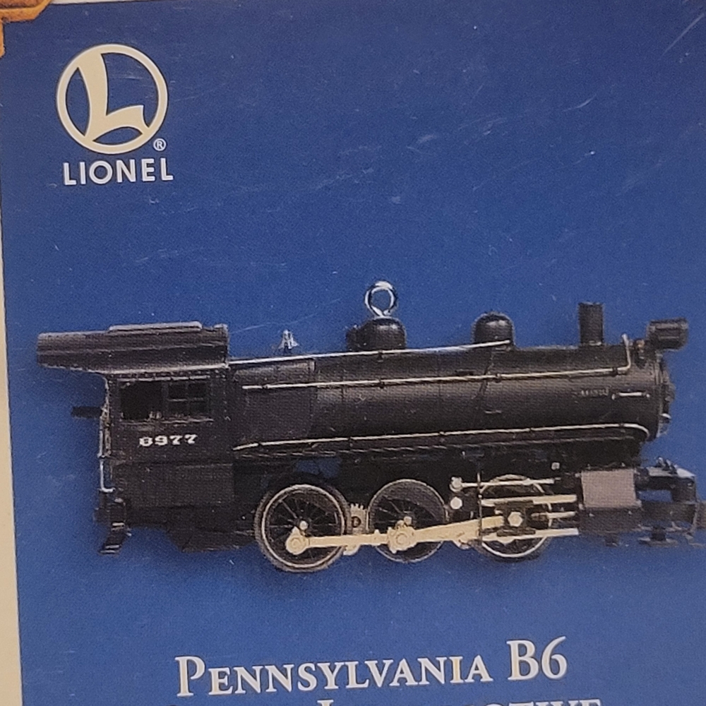 Lionel Black Pennsylvania B6 Locomotive Ornament